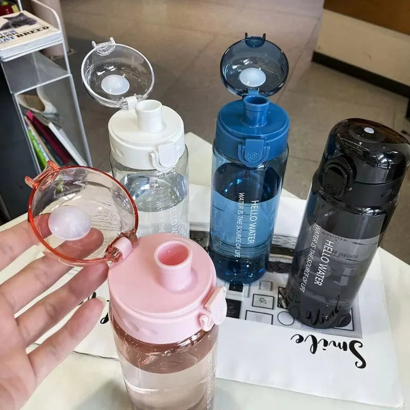 Portable Frosted Cup Reusable Large Capacity Student Outdoor Water Bottle Leak Proof Drinking Water Bottle Fitness Sports Kettle.