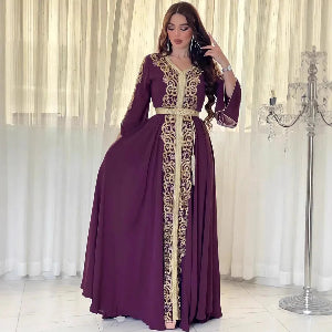 Mesh Stickerei Abaya Frauen Muslimischen Lange Maxi Kleider Oman Türkei Arabisch Kaftan Eid Party Kleid Marokko Abend Jalabiya Vestidos