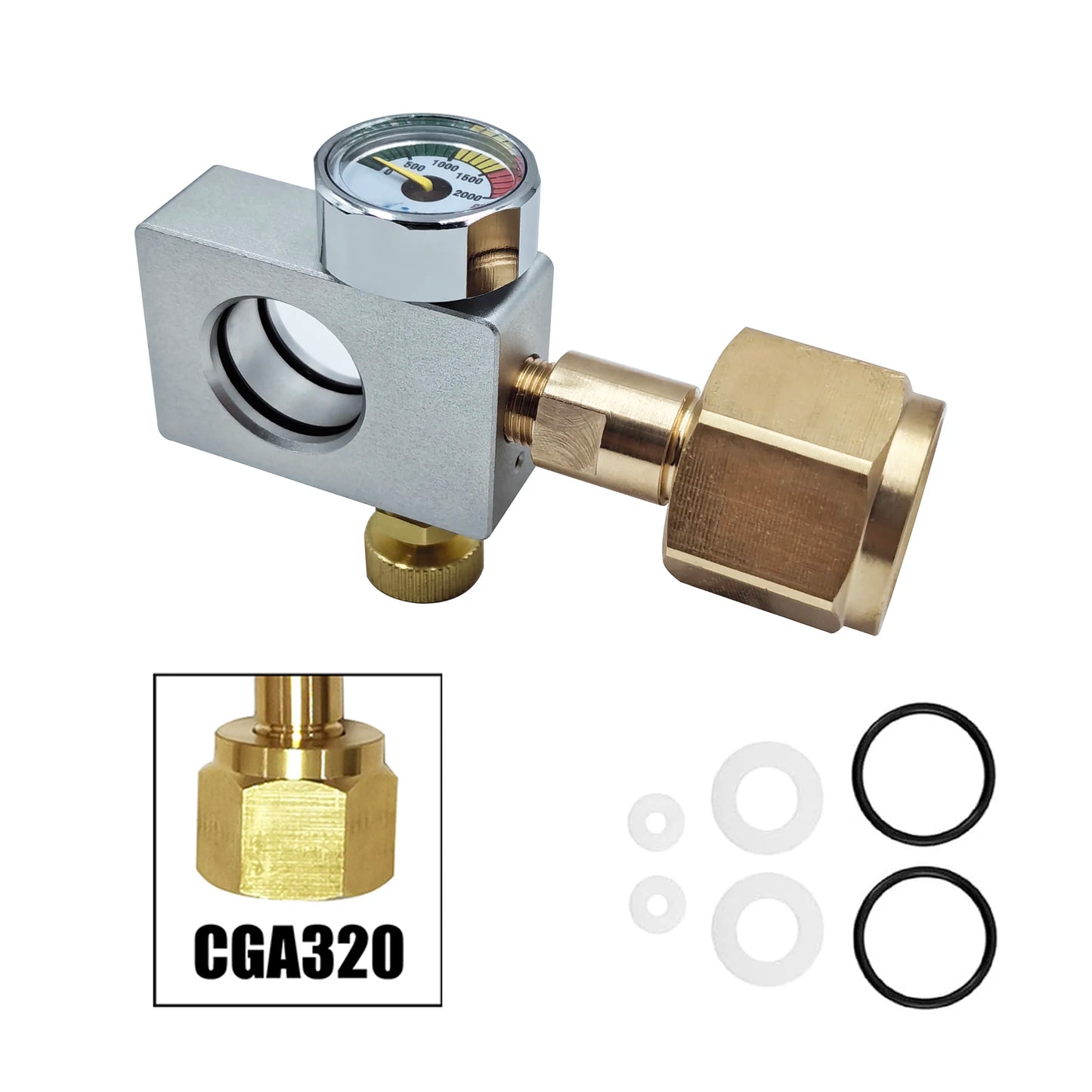 2023 Soda Water CO2 Cylinder Adapter Carbonator Refill Fill Station for CO2 Tank Bottle Filling Replacement.