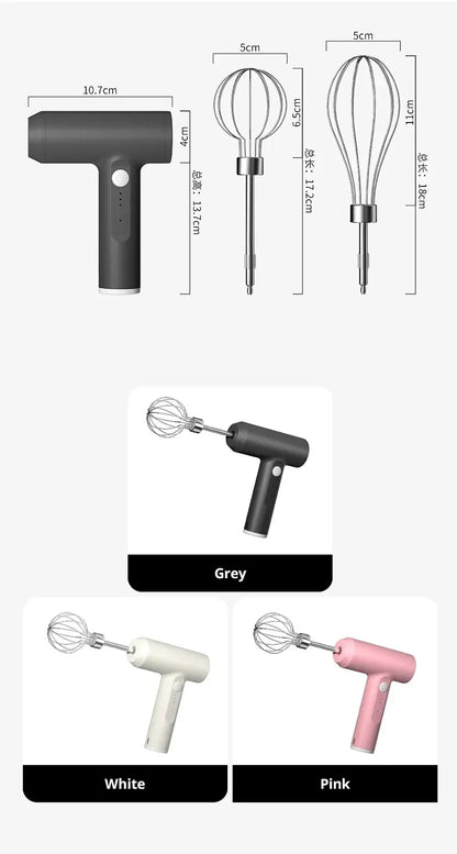 portable Handheld Electric Egg Beater Mini Battery Powered Milk Frother Coffee Drink Mixer Milk Foamer Kitchen Tools