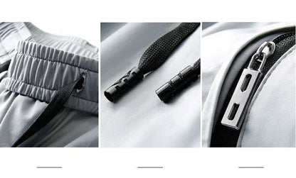 2024 Summer Soft Ice Silk Fabric Men's Thin Casual Pants Korean-style Fashion  Straight High Stretch Trousers Male Luxury Brand.