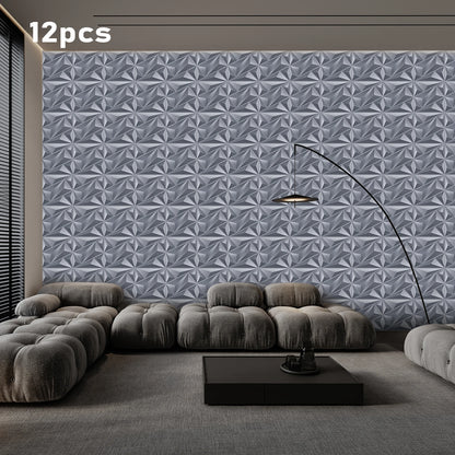 KUUJOJO 3D textured wall panel for indoor wall decoration, suitable for living room, hall, bedroom, hotel, office, send tape