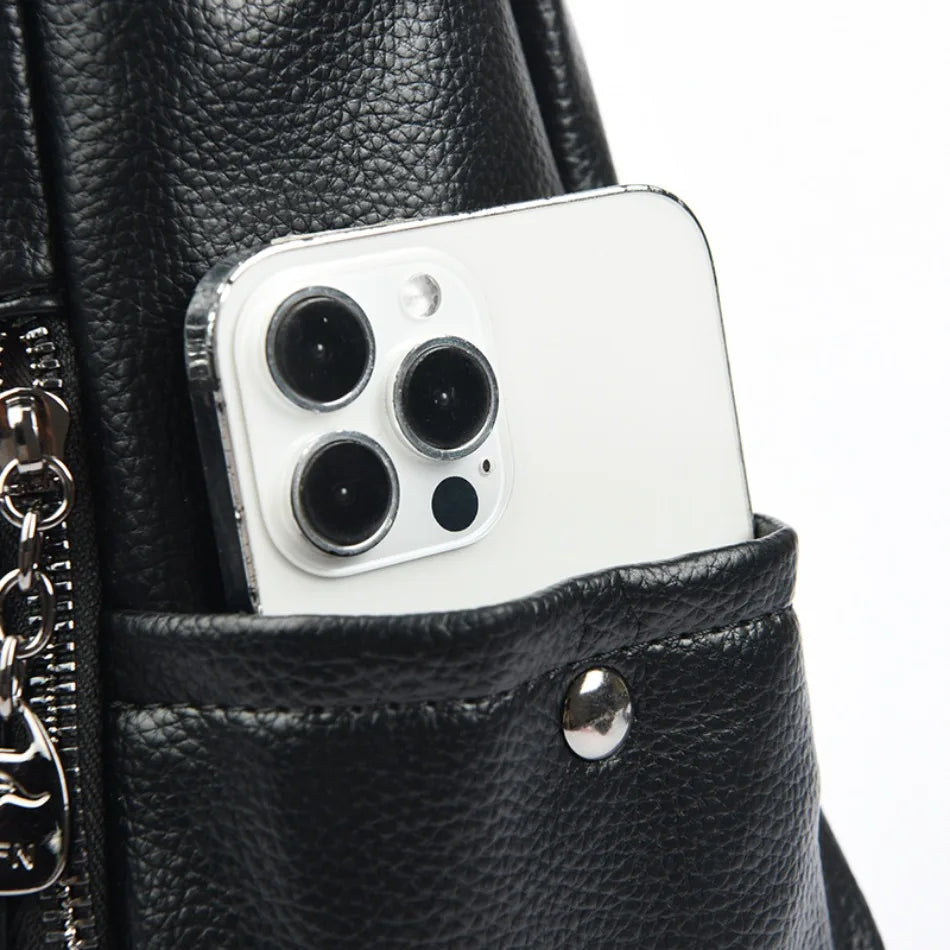 Genuine Soft Leather Handbags for Women Casual Shoulder Tote Bag Luxury Designer Ladies Large Capacity Purse Bags Sac A Main Hot