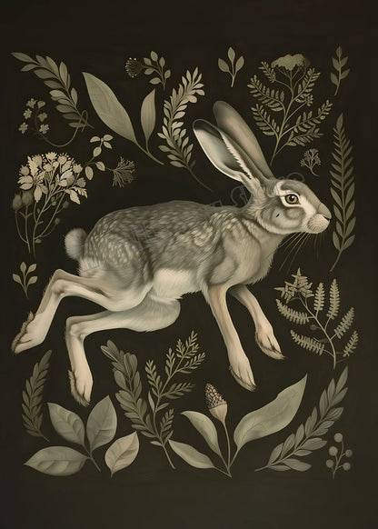 Dark Academia Woodland Moth Medusa Portrait Victorian Gothic Aesthetic Poster Canvas Painting Wall Art Pictures Home Decor Gift.