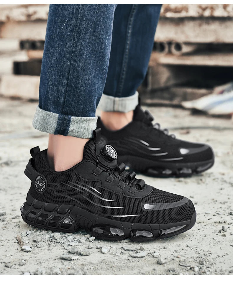 Men's Military Tactical Boots Army Boots Men Side Zipper Military Boots Men Anti-Slip Ankle Boots Work Safety Shoes Hiking Shoe.