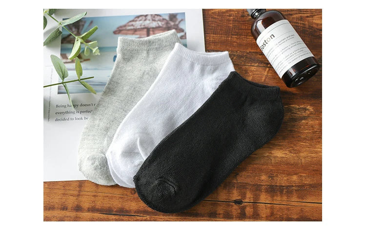 10/20/30Pairs Socks Men Women Boat Socks Thin Breathable Comfy Sweat-absorbing Ankle Socks Unisex Casual Plain Color Short Socks.