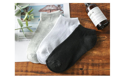 10/20/30Pairs Socks Men Women Boat Socks Thin Breathable Comfy Sweat-absorbing Ankle Socks Unisex Casual Plain Color Short Socks.
