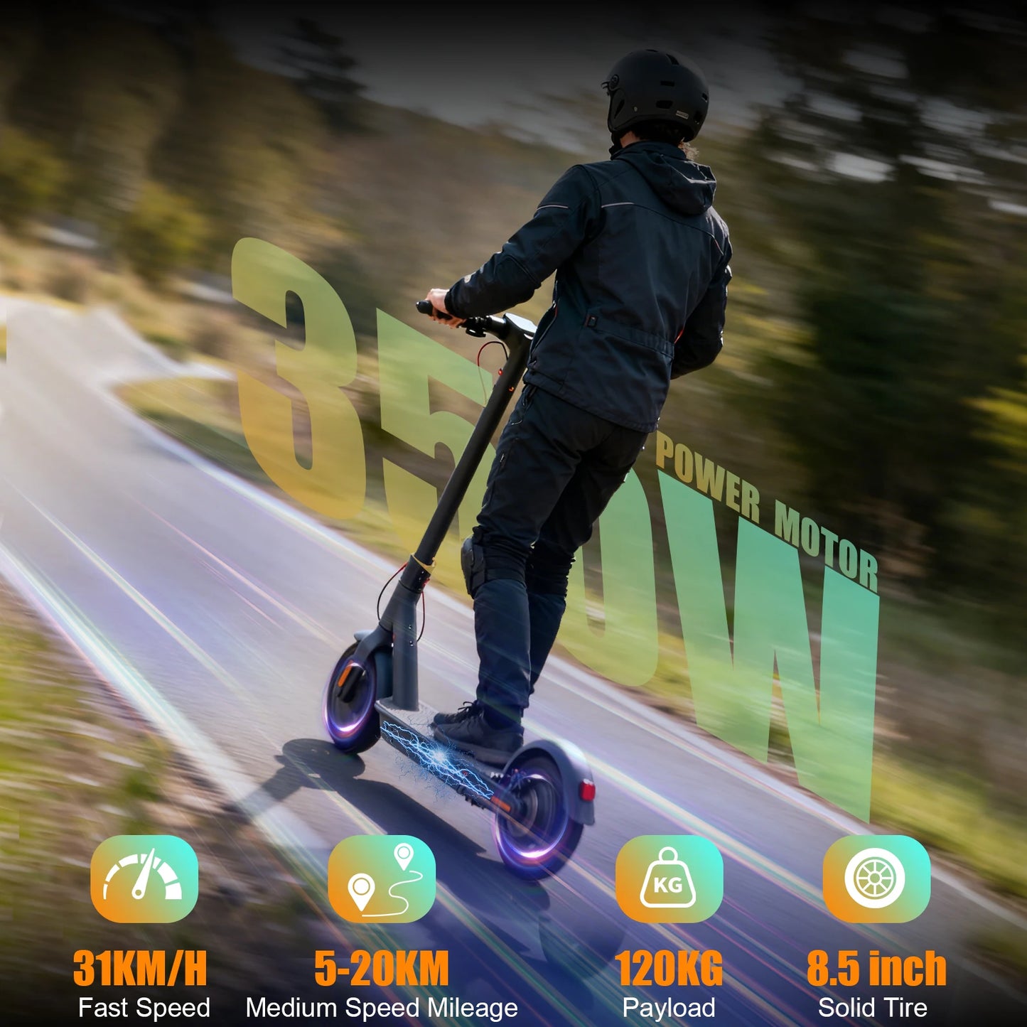 AOVOPRO TX01/365GO Electric Scooter 2025 New Design 350W Super Power Folding Dual Brake Electric Scooter 31KM/H 5-28KM Range