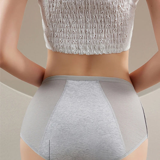 1pcs Cotton Women's Mid Waist Leak Proof Menstrual Panties Female Widen Period Physiological Briefs Lady Ventilate Comfort Panty.