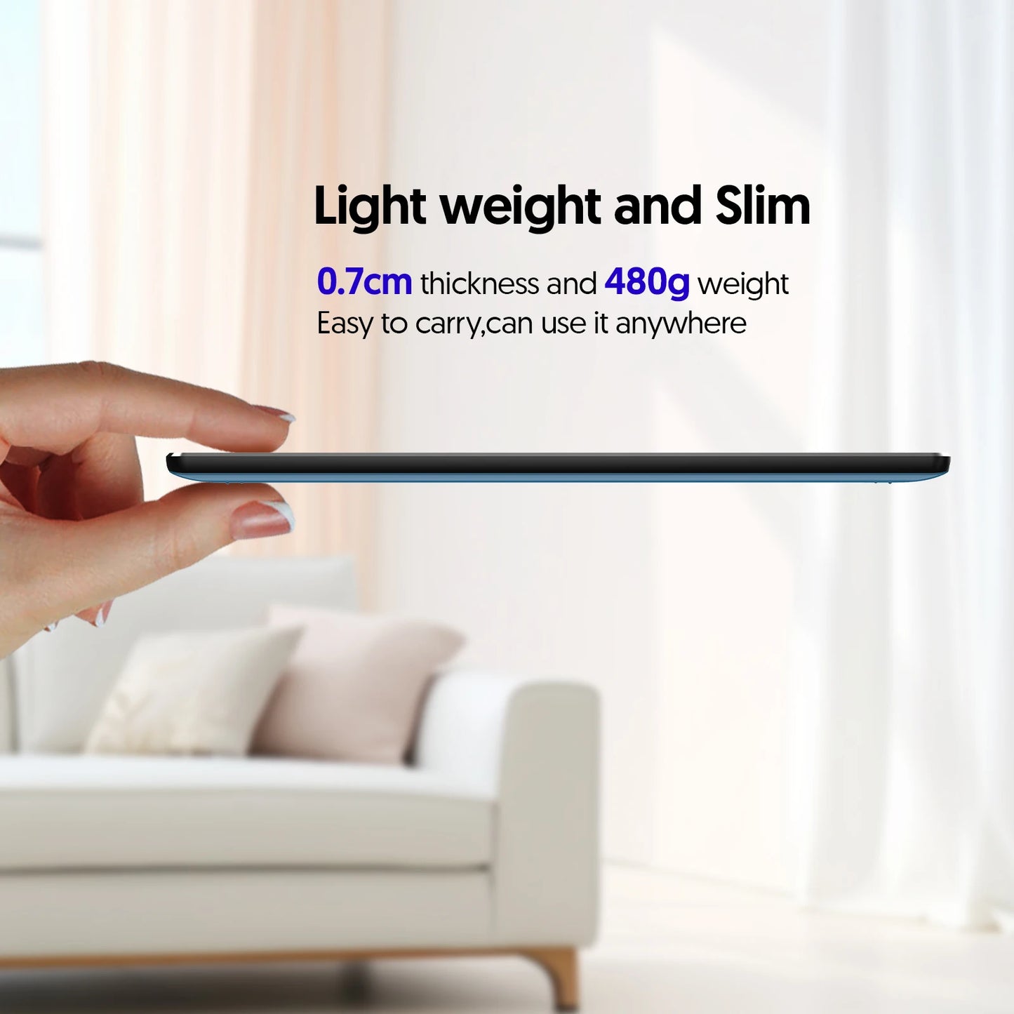 BAKEN 10-inch Android 15 tablet, 128GB RAM + 9GB + 64GB storage, 1TB expandable memory, WiFi 6, Bluetooth, Google GMS.