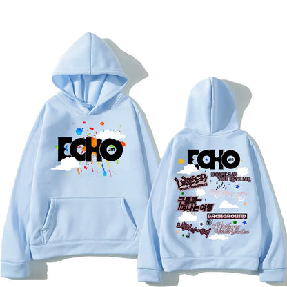 Jin Echo Hoodies Unisex Autumn Winter Casual Vintage Streetwear Sweatshirts Fashion Women New Album Tour Pullover Jin Fans Gifts.