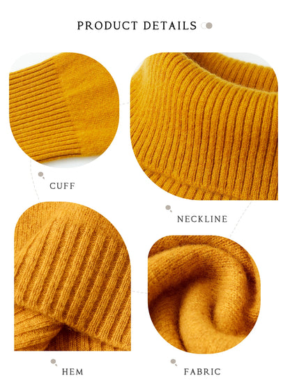 Gestrickte Pullover Kaschmir Pullover frauen 100% Merino Wolle Rollkragen Mode Pullover Winter Herbst Jumper Top Weibliche Kleidung