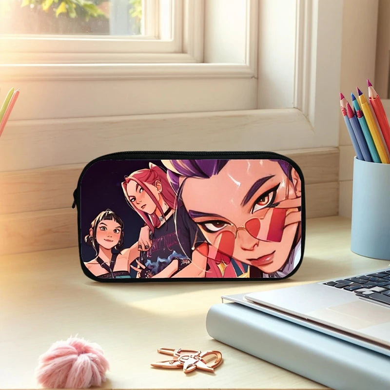 Kpop Demon Hunter Federmäppchen Cartoon Huntrix Federmäppchen Student Stiftetui Schule Schreibwaren Box.