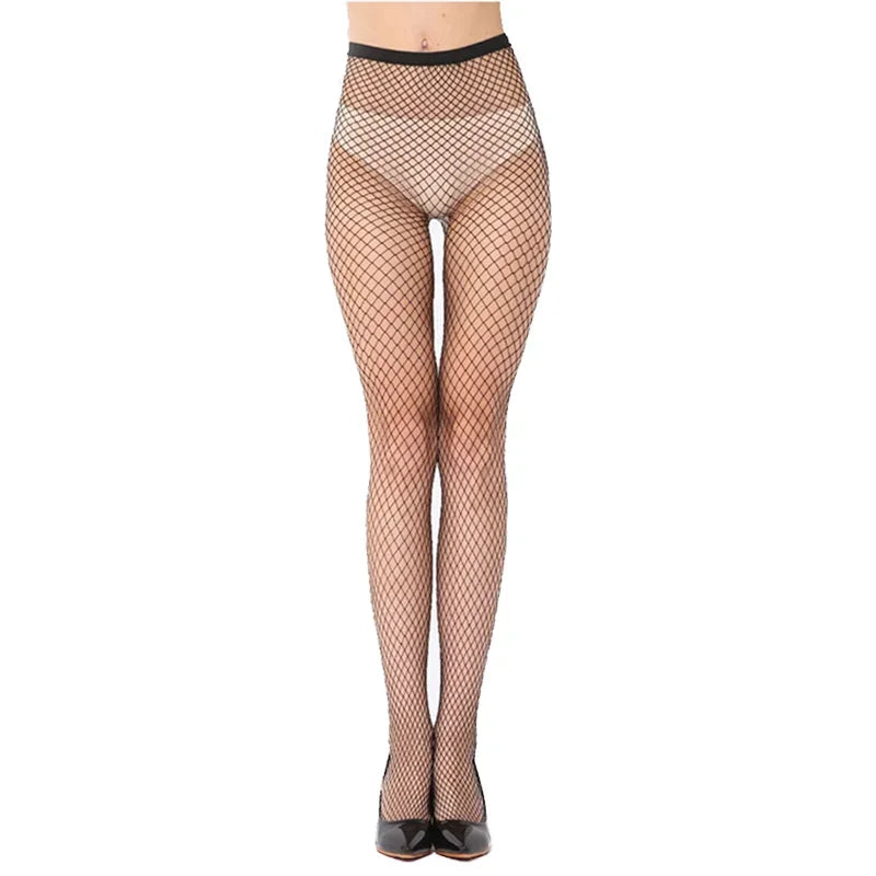 Sexy Women Pantyhose Tights Seamless Sexy Lace Mesh Fishnet Pantyhose Summer Nylon Polka Dot Print Tight Stocking Female Hosiery.