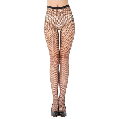 Sexy Women Pantyhose Tights Seamless Sexy Lace Mesh Fishnet Pantyhose Summer Nylon Polka Dot Print Tight Stocking Female Hosiery.