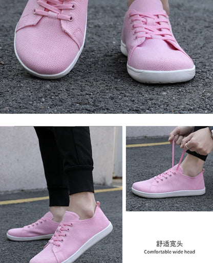Barfußschuhe mit breiter Zehenpartie für Herren und Damen, minimalistische Wandersneaker |   Zero Drop Sole |   Atmungsaktives Mesh