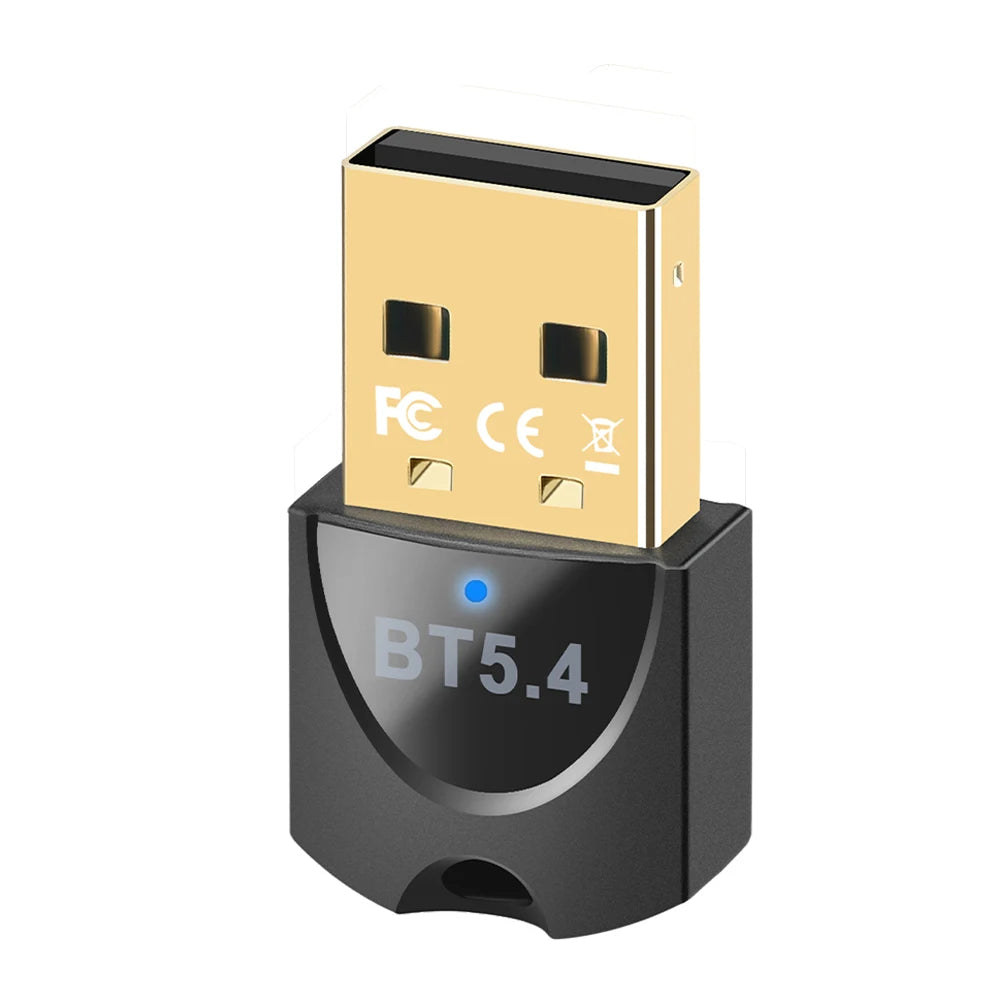 USB Wireless Bluetooth Adapter Bluetooth 5.4 for PC Dongle Adaptador Wireless Mouse Keyborad Music Audio Receiver USB Transmitt.