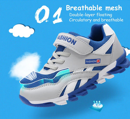 Breathable Summer Kids Sport Shoes 5-16Years Old Boys' Non-Slip Running Sneaker for Children Comfortable School Walking Footwear.