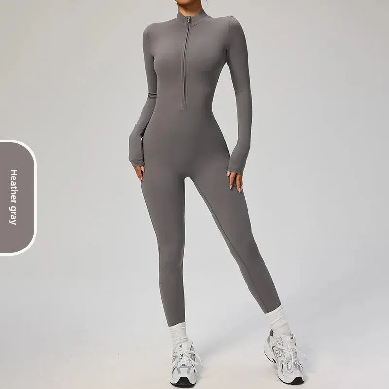 Tianyi High-Intensity Fitness Long-Sleeve Yoga Bodysuit Sensation Tight-Fitting Sportswear for Women Made in China