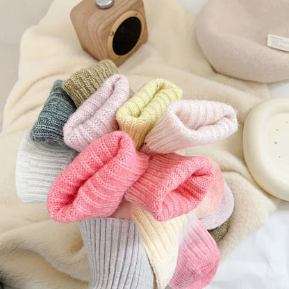 Winter Thick Warm Long Socks Gradient Wool Cashmere Kawaii Socks Women Thermal Floor Sleeping Socks New Year Gift Autumn 2024New.