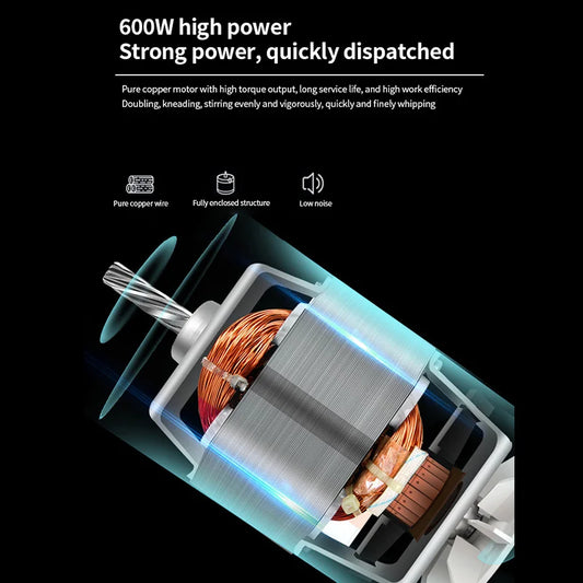 DIVEDEER Kitchen food mixer 3.5L stainless steel bowl cream egg mixture cake dough kneading machine 600W vertical mixer.