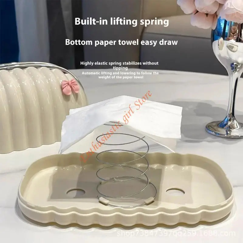 Lovely Rabbit Tissue Container Paper Dispenser Case Enhances Your Home's Aesthetic RXJB.