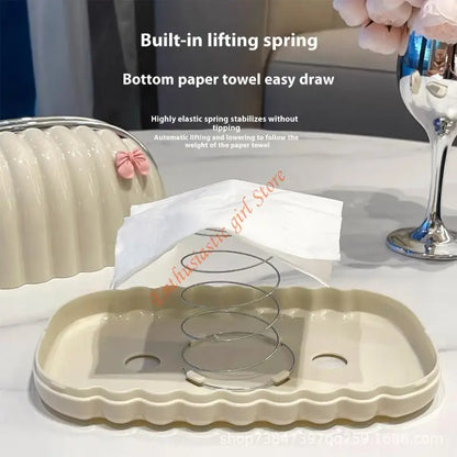 Lovely Rabbit Tissue Container Paper Dispenser Case Enhances Your Home's Aesthetic RXJB.