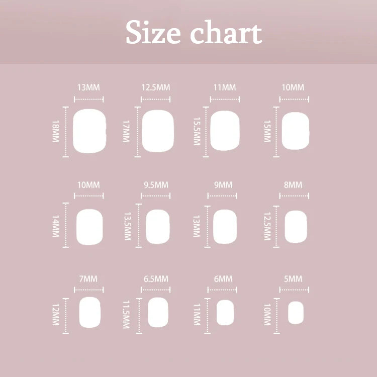 Y2K Black White Hand Drawn Comic Design Wearable Mini Short Fake Nails Full Cover Finished False Nails Press on Nails with Glue.