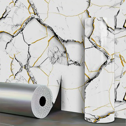 Self adhesive marble wallpaper PVC waterproof and stain resistant bedroom living room TV background wall decoration wall sticler