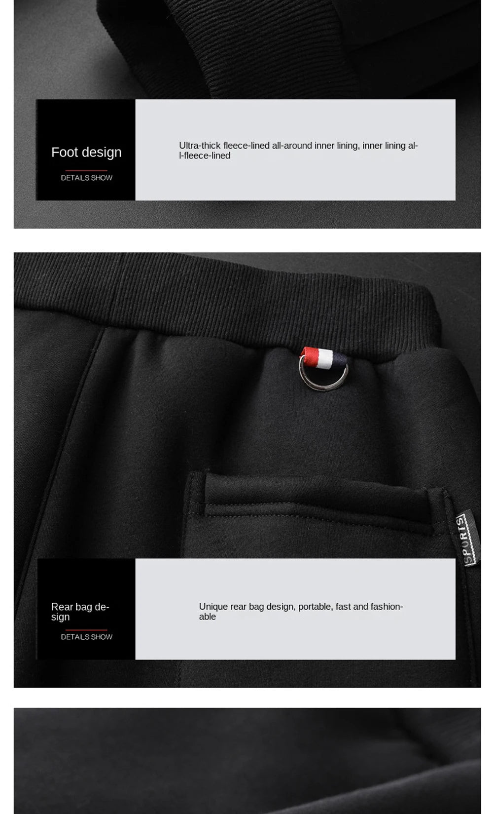 Winter Lambswool Warm Pants Men's Thick Fleece Thermal Trousers Men Fitness Jogging Drawstring Pants Male Sweatpants.