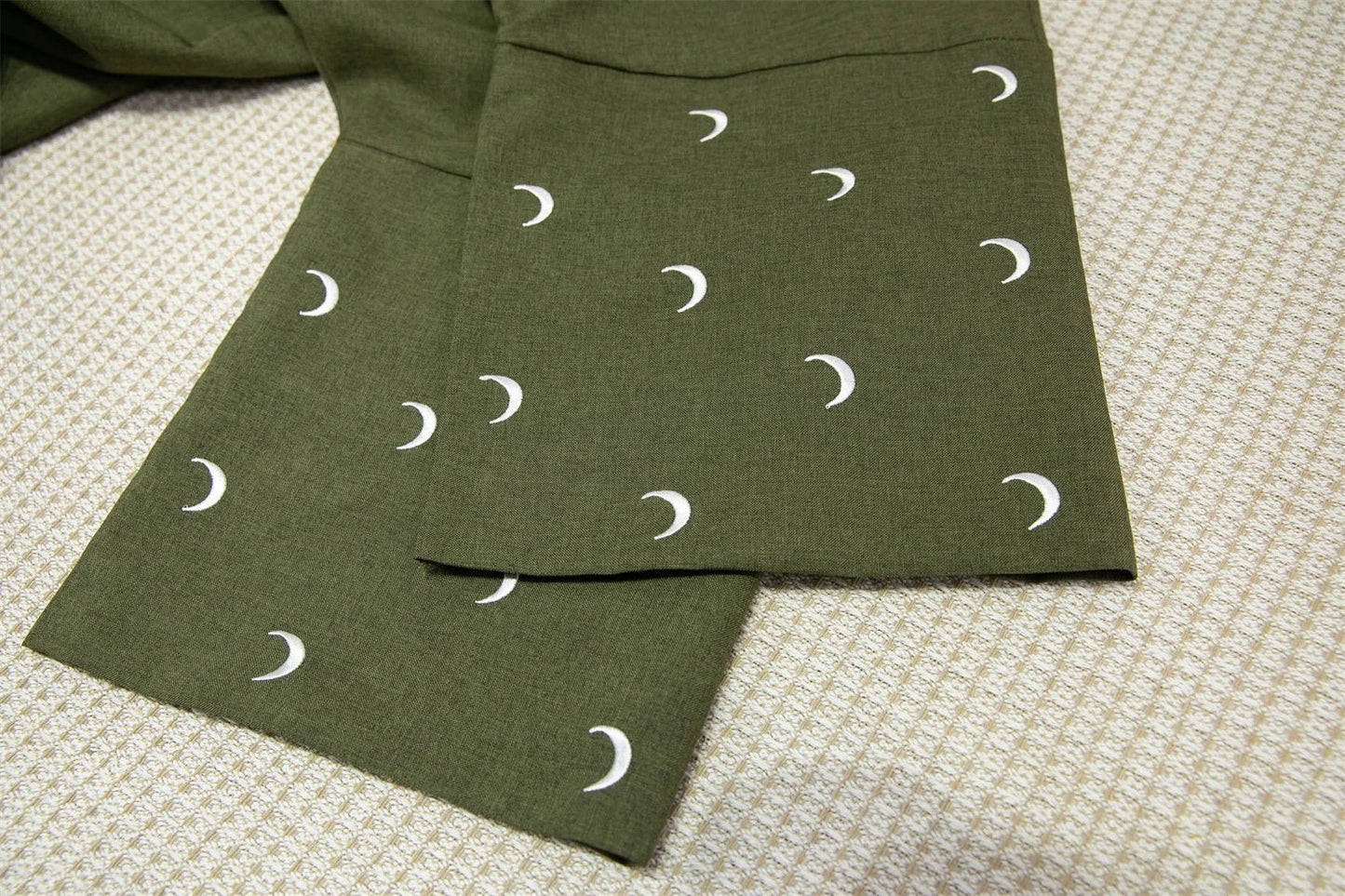 Lose Kaftan muslimischen Abayas Frauen islamische Kleidung Mond Stickerei offene Front Abaya Langarm Maxi Länge Kleid Frauen Jilbabs.