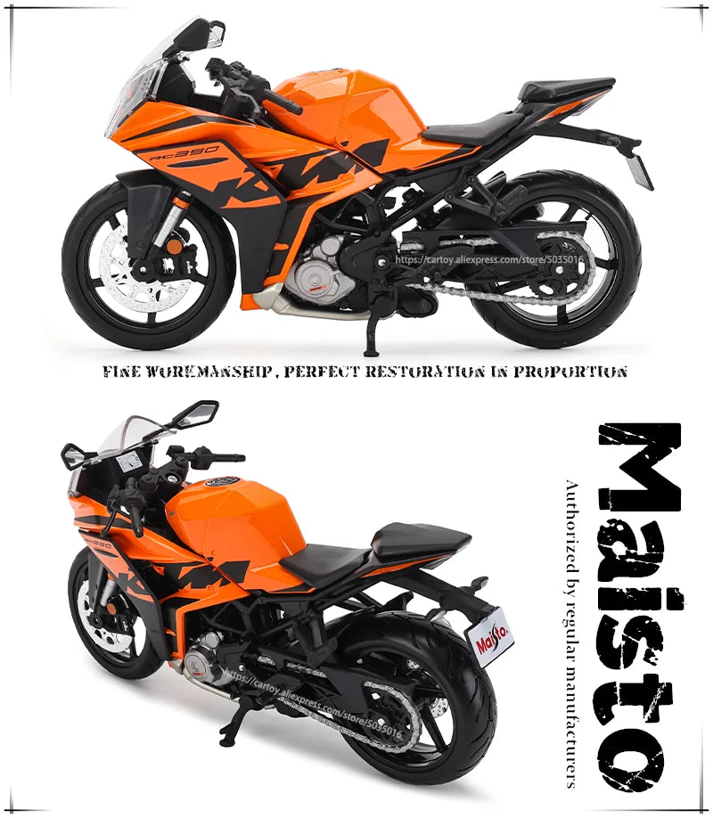 Maisto 1:12 KTM RC 390 simulation alloy motocross authorized motorcycle model toy car Collecting gifts.