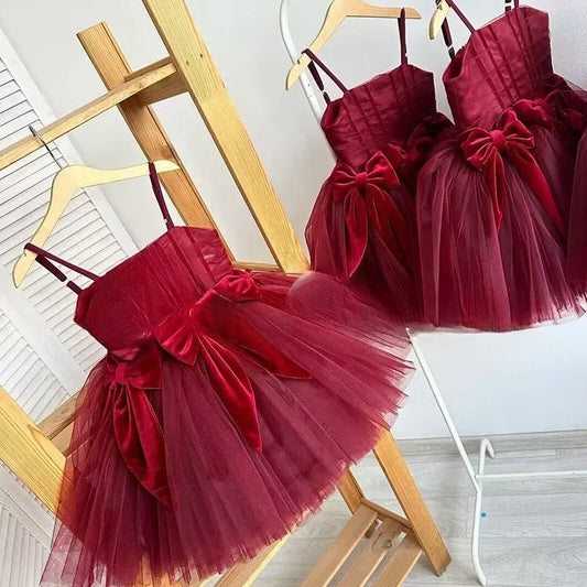 Mädchen Sling Prinzessin Kleid Kinder Kleid Neue Geburtstag Party Outfit Formelle Veranstaltung Passende Leistung Tragen Kleider