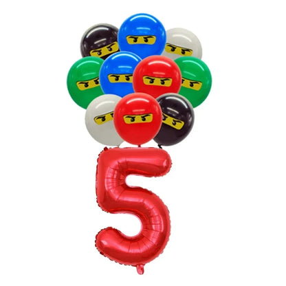 Neue Ninja Geburtstag Dekoration Supplie Ballon Geschirr Cartoon Banner Hintergrund Kuchen Dekoration Party Supplie Baby Dusche geschenk