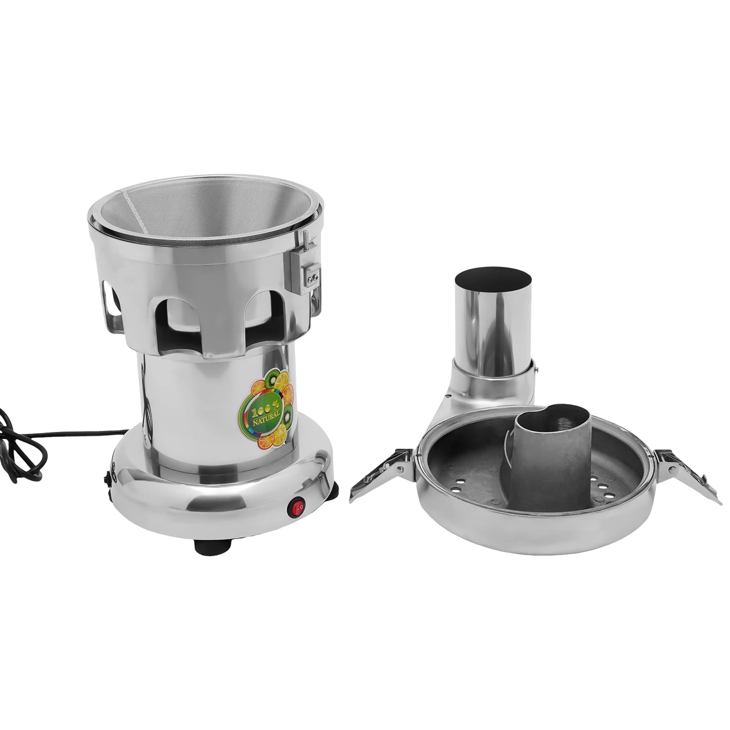 Juicer Machine with 2800r/min Motor, Stainless Steel Knife Mesh, Slanted Juice Outlet, Large Waste Outlet, Odorless and Durable.