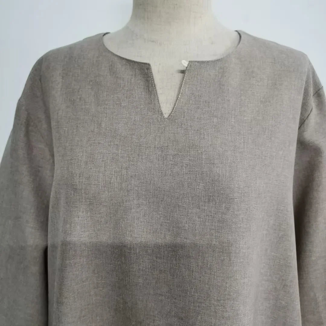 Lockeres, elegantes, reines, langes Kleid im Nahen Osten-Stil für Damen in Übergröße, schlanker Midirock, lässiges, bequemes Maxikleid.