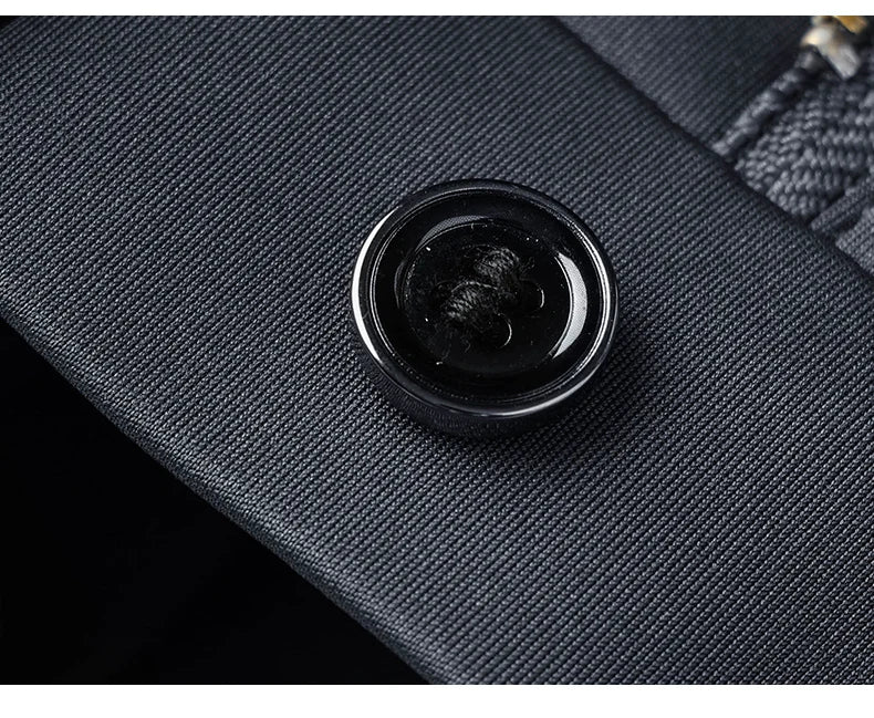 2025 Autumn Winter Suit Pants Men Baggy Straight Business High Waist Work Thick Embroidery Long Formal Trousers Male Plus Size