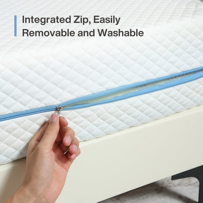 Tribesigns-Matratze, Kalschaummatratze, 160 x 200 cm, mittelfeste 7-Zonen-H3-Matratze mit atmungsaktivem, waschbarem Bezug, 20 cm hoch,