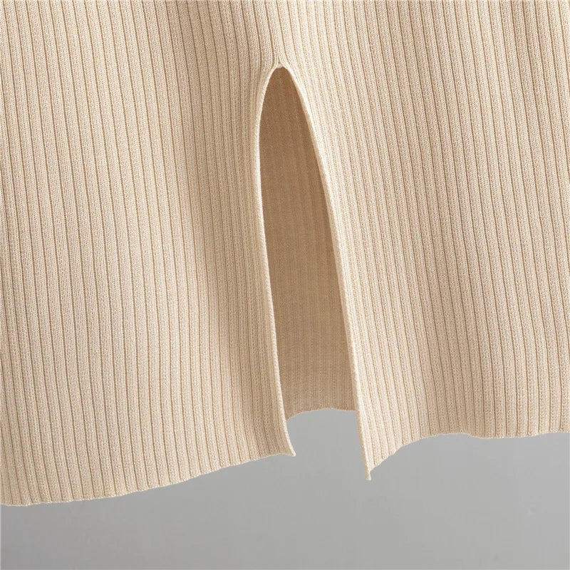 Women Sweater Muslim Knitting Suit Two Piece Sets Pullover Print Knitted Long Skirt Outfits Casual Knitwear Ensemble Autumn 2025.