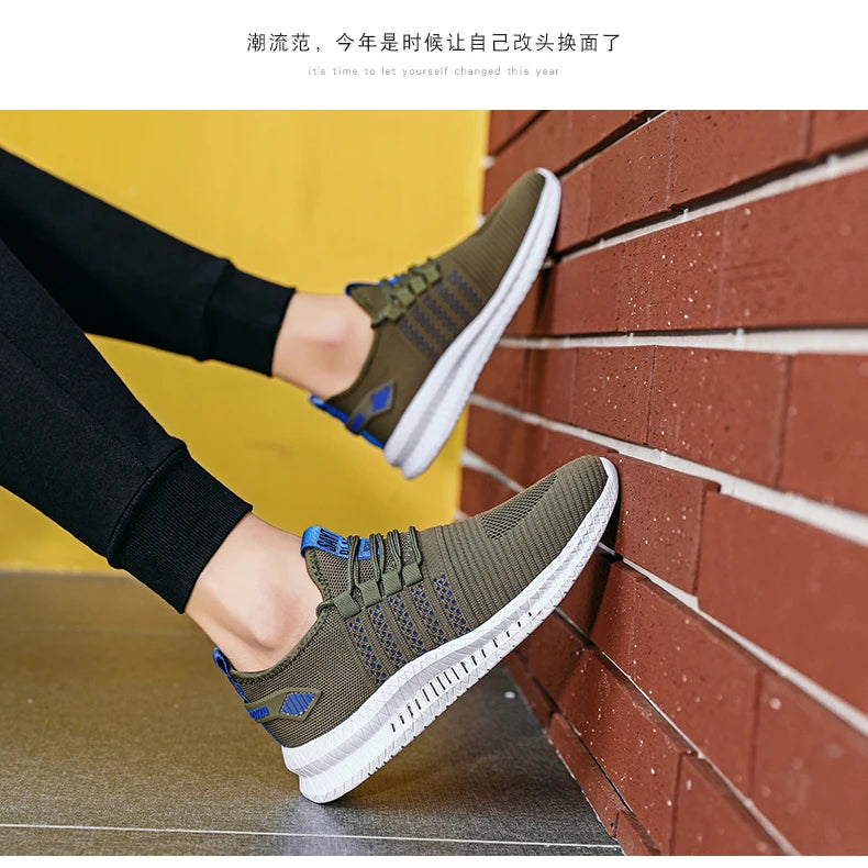 Big Size 48 Sneakers Shoes Men Lightweight Breathable Running Walking Male Footwear Lace-up Adult Sneakers Zapatillas De Deporte