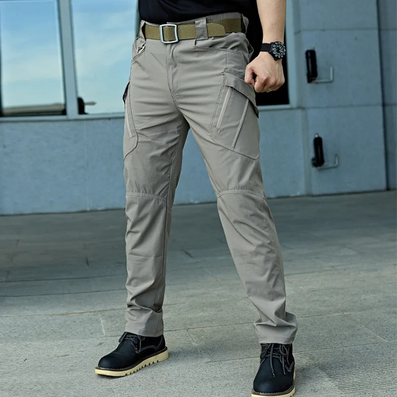Military Tactical Pants Cargo Men Waterproof Trousers Casual Pants Wear-resistant Multi-pocket Outdoor Hiking Work Trousers Male.
