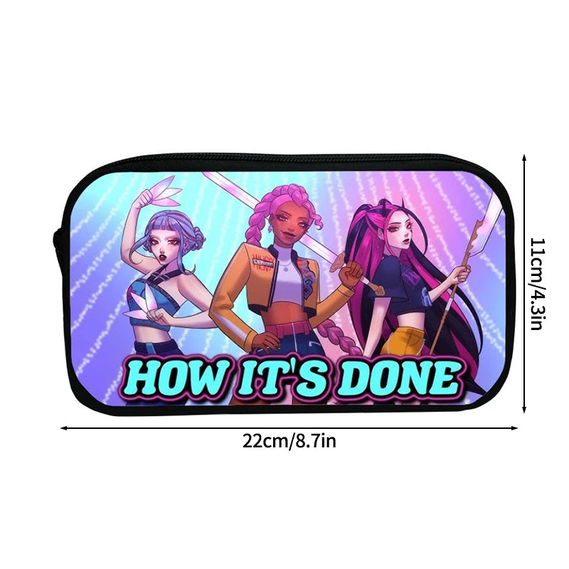 Kpop Demon Hunter Federmäppchen Cartoon Huntrix Federmäppchen Student Stiftetui Schule Schreibwaren Box