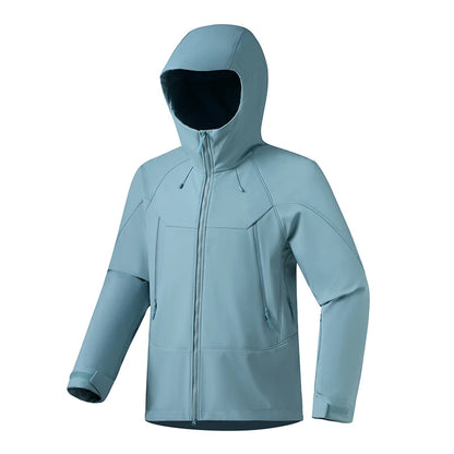 JNLN Men Women Waterproof Soft Shell Jacket Windproof Warm Fleece Rain Coat Unisex Hiking Climbing Trekking Outdoor Windbreaker