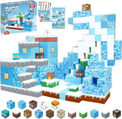 100-300pcs 2CM Magnetic blocks Cubes Set Toys Stem Montessori Stacking Cubes Construction Set Magnet blocks toys Christmas Gift.