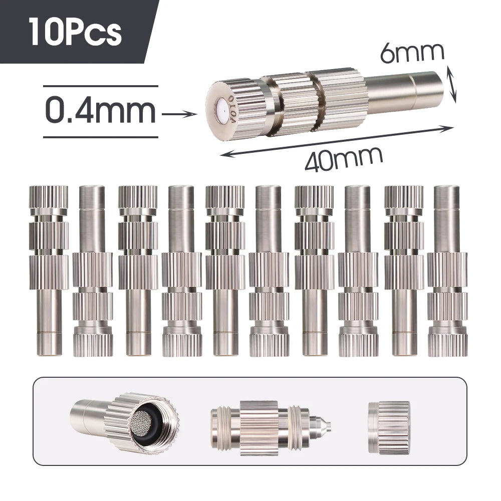 White 6mm PE Tube Quick Connector 1/4" Tubeing Quick Release Fittings for Home Water Purifier Garden Hose Watering System Joints