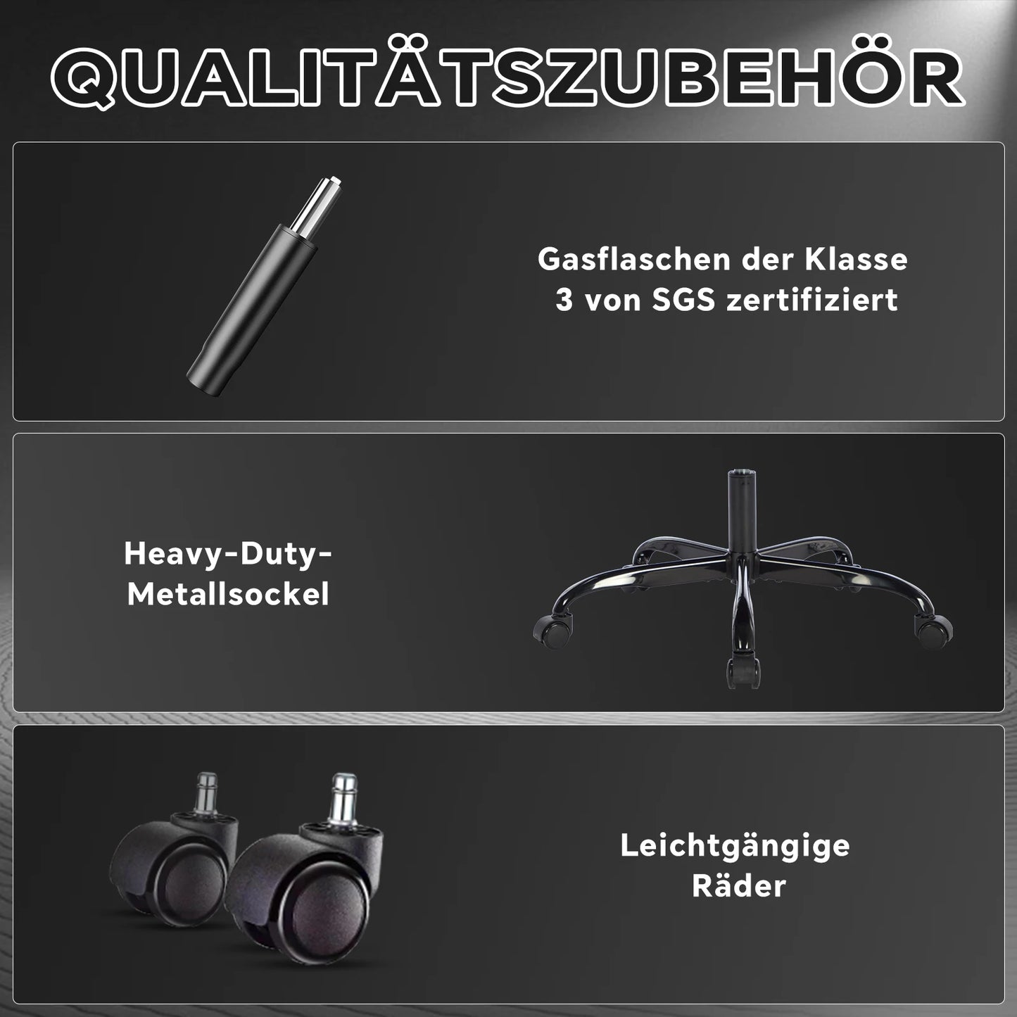 WOTSTA Gaming-Stuhl, ergonomischer Bürostuhl, Renncomputerstuhl, höhenverstellbarer Computerstuhl mit Kopfstütze