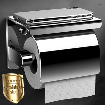 Badezimmer-Toilettenpapierhalter aus Edelstahl 304, wasserdichte Rollenpapierbox, Taschentuchbox, Halter, Badezimmer-Hardware-Zubehör