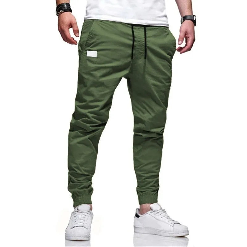 New Men's Casual Sports Pants Sweatpants Male Jogger Cargo Harem Pencil Pants Trousers Multi-pocket Sweatwear.