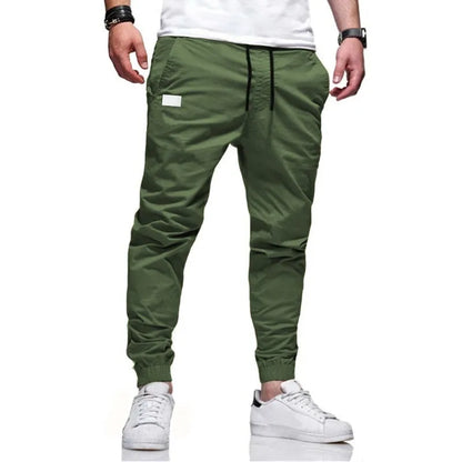 New Men's Casual Sports Pants Sweatpants Male Jogger Cargo Harem Pencil Pants Trousers Multi-pocket Sweatwear.
