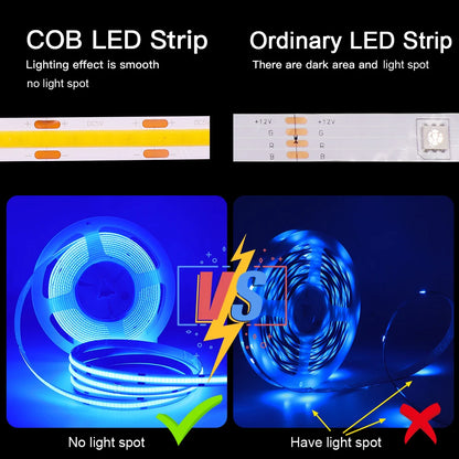DC 5V LED COB Streifen Licht USB Hohe Dichte Linear Beleuchtung 320LED Flexible Band Lichter Warm Natürliche Weiß rot Blau Grün Dekor